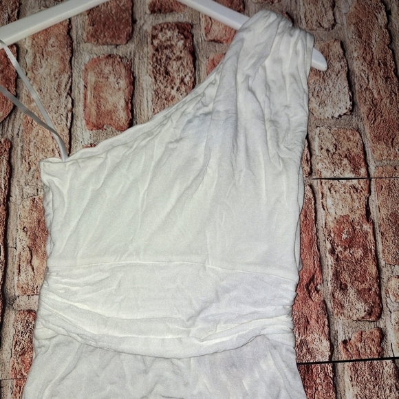 BCBGMaxAzria One-Shoulder Top - White - Picture 5 of 16